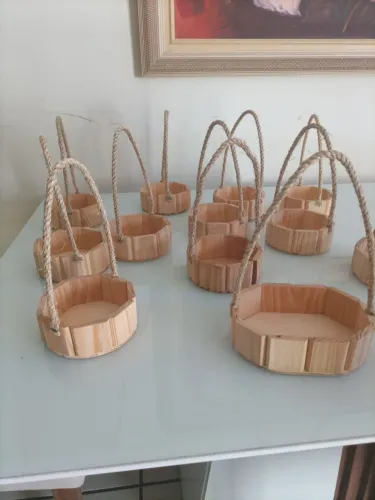 Cestinhas De Madeirada para Kit Dia dos Pais | Ideal Para Presentes e Revenda 