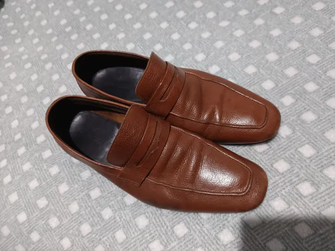 Sapato Social Mocassim Brooksfield Couro Marrom Tam 42