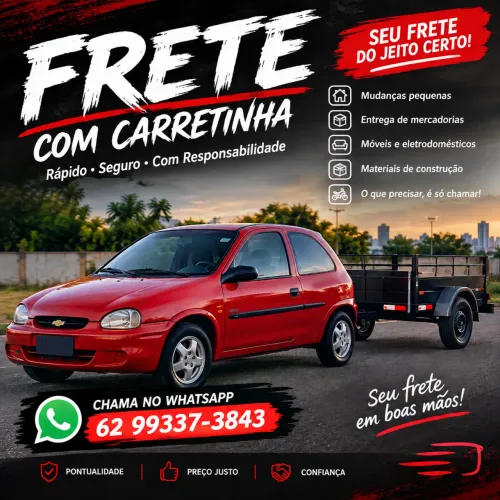 Fazemos pequenos frete