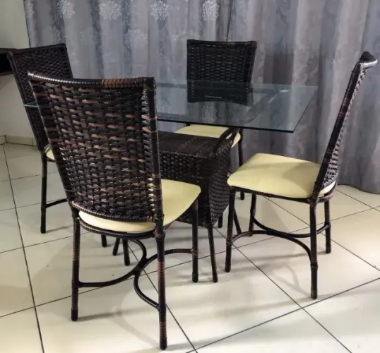 CONJUNTO DE JANTAR FORTALEZA CADEIRA BAIXA