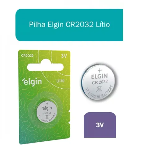 Bateria Litio 3V CR2032 Elgin