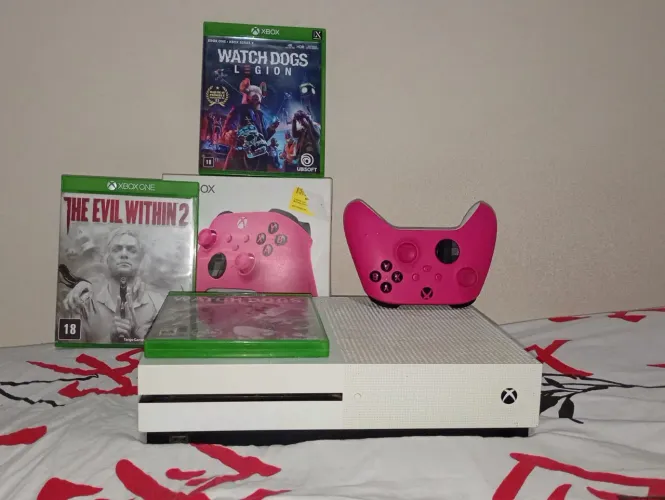 Xbox one s - controle do séries+ jogos