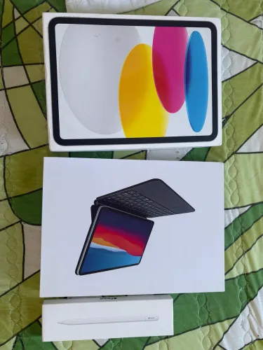 Ipad 10 + Apple pencil + capa com teclado