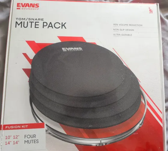 Abafador silenciador tambor evans + abafador chimbal evans