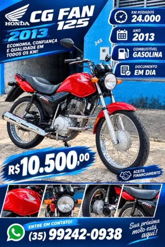 VENDA DE MOTOS VARGINHA/MG