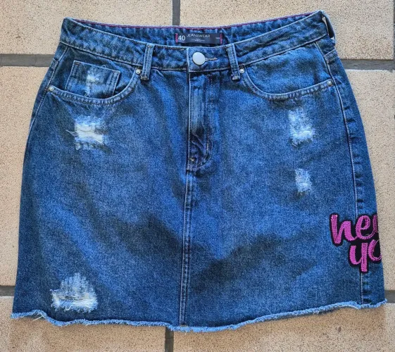 Mini saia jeans azul JeansWear tam 40