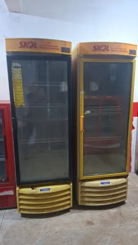 Cervejeira Skol, para reparo, compressor liga, mas não esfria. Valor: 1.600,00 cada.