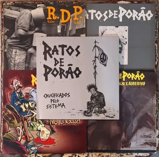Ratos de Porão - Lote com 5 Discos Clássicos , Crucificados pelo Sistema e etc