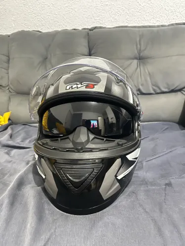 Capacete Fw3 Gtx Fox Grafite Brilhante