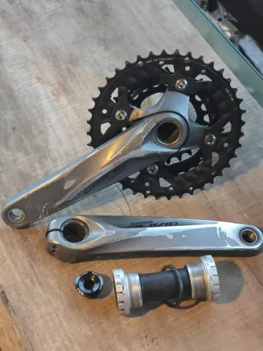Pedivela Shimano Alivio hollowtech completo mov + coroa
