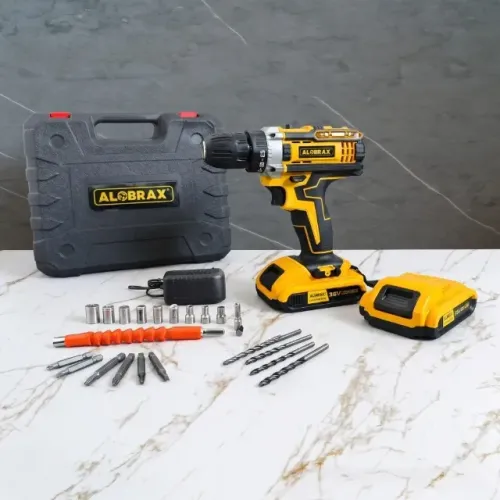 Parafusadeiras Furadeiras 2 Baterias 48v + Acessórios com maleta