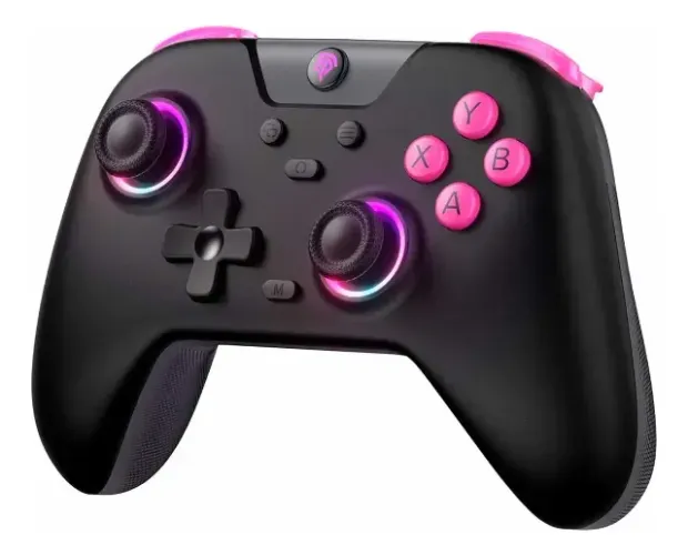Controle Gamer Sem Fio Easysmx X05 Rgb, Preto Multiplaforma Preto