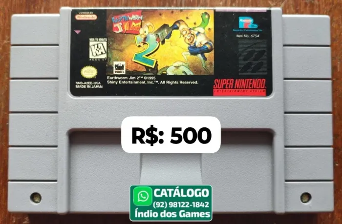 Earthworm Jim 2 = R$: 500