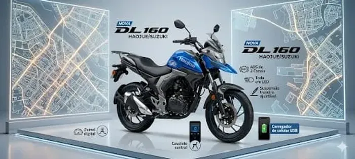 Nova DL 160 Haojue/Suzuki. Semi nova!