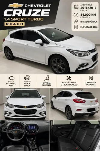 Chevrolet Cruze Sport LT 1.4 16V TB Flex 5P Aut. 2017
