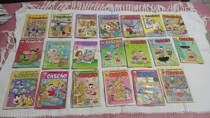 20 gibis cebolinha, cascão e mônica da antiga editora globo - raros e antigos