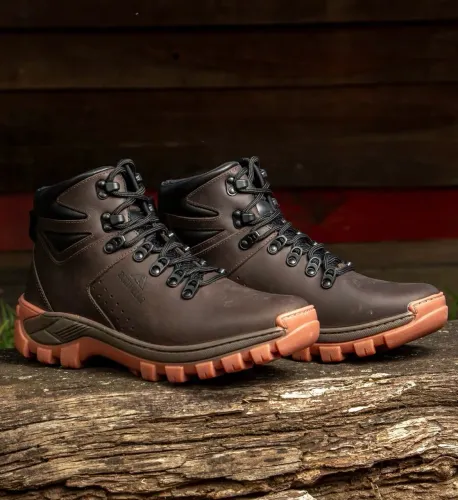 Bota couro trilha masculina 