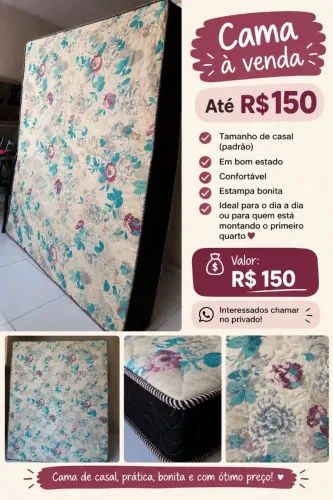 CAMA DE CASAL Á VENDA