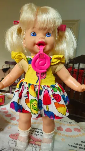 Boneca Lollipop Estrela Antiga Anos 90 Com Pirulito Original 