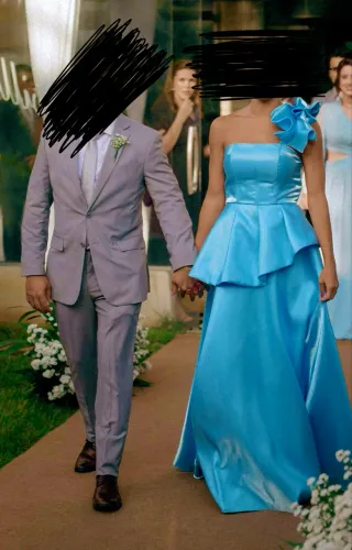 Vestido festa azul