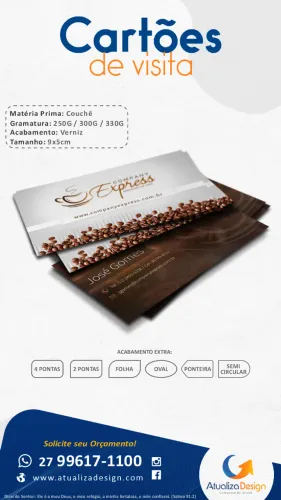 Cartão de visita - Solicite seu Orçamento!