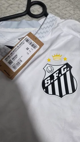 Camisa Santos 25/26 Branca Neymar Original Versão Jogador
