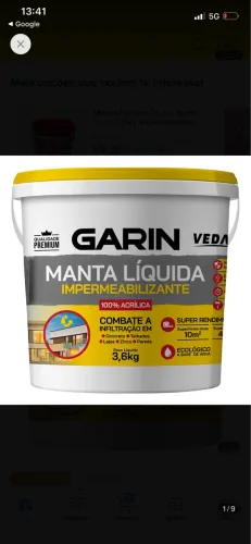 Manta liquida lacrada