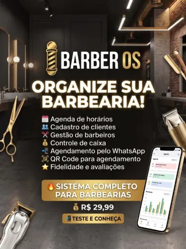 Sistema para Barbearia Completo - Agenda, Clientes, Caixa e Agendamento Online