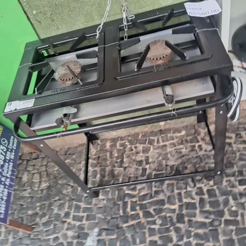 Fogão industrial a gás  com registro