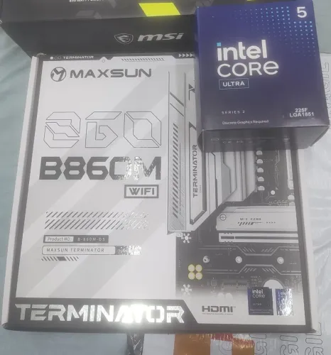 Kit i5 225f com b860m Terminator wi-fi e 1tb Nvme gen5