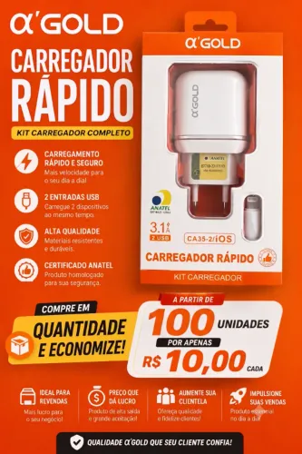 Lote de Carregadores IOS/TIPO C/V8
