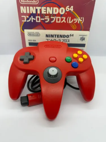 Controle Nintendo 64 Original Red Vermelho NUS-005 Japonês 