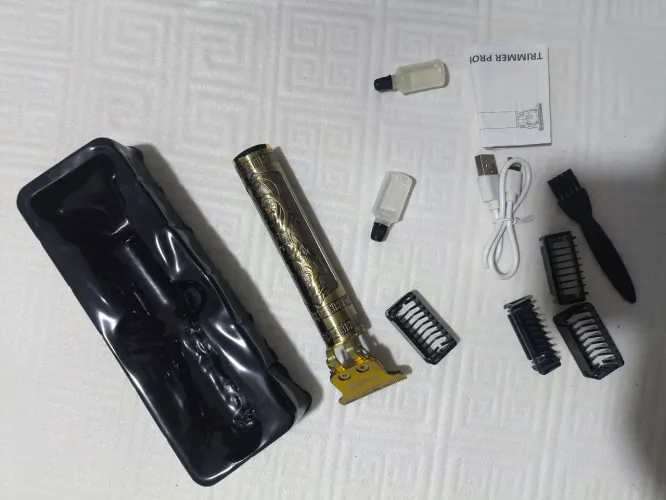 Barbeador Elétrico Dourado 