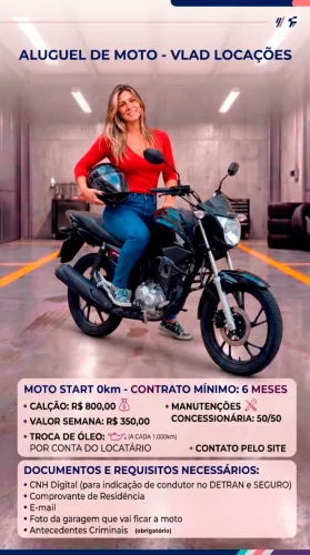 Alugo Honda start 160 (zero km)