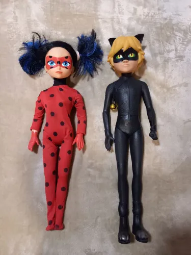 Boneca Ladybug e CAT Noir Miracolous