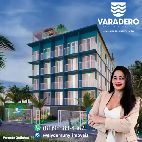Flats Studios com Varanda para Investidor em Porto de Galinhas