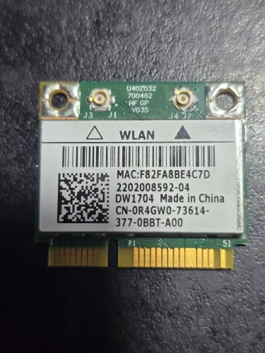 Placa WiFi e Bluetooth Dell DW1704