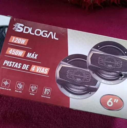 Par de auto falantes 6" 450 wats de potência