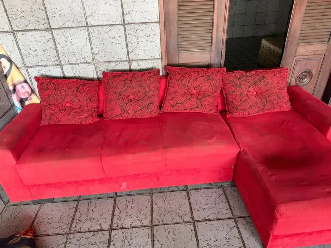 Vendo Sofá Retrátil Vermelho 