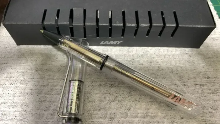 Caneta Alemã Lamy Vista Rollerball Transparente (Nova/Original) carga preta