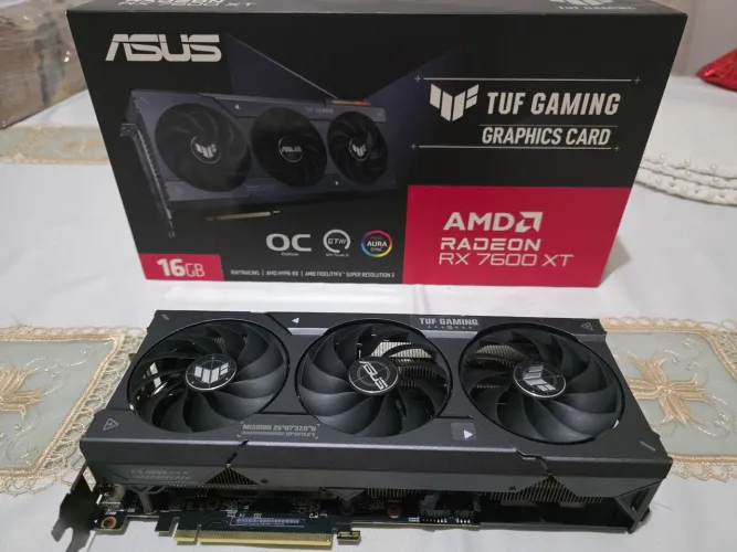 PLACA DE VIDEO, RX 7600XT 16GB ASUS TUF GAMING 