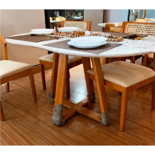 mesa bélgica 140x90 com vidro-PRONTA ENTREGA!! 