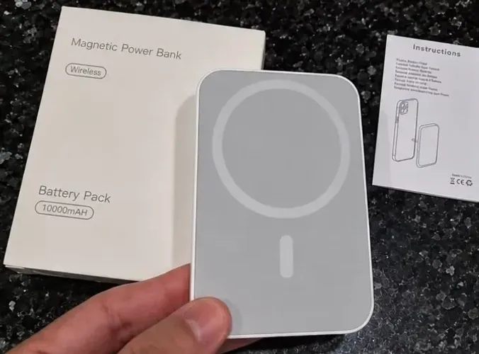 Power Bank Magnético wireless 10.000mAh - Carregador Portátil Sem Fio