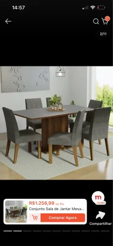 Vende-se mesa 6 cadeiras