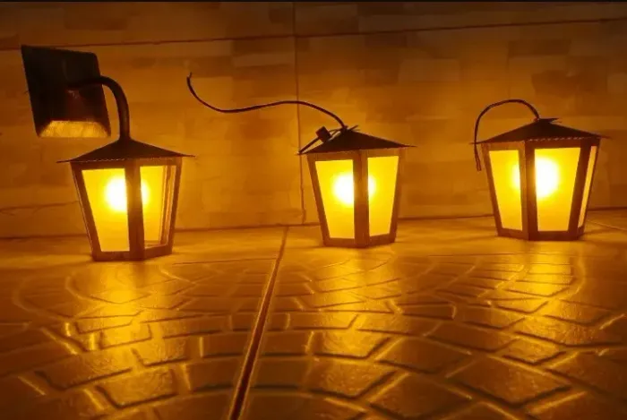 3 Luminárias jardim