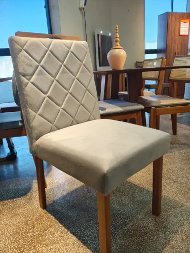 Cadeira Para Mesa de Jantar Tecido Em Veludo Ou Linho Novo Direto da Fabrica