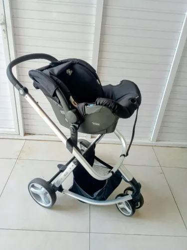 carrinho e bebê conforto safety 1st com acessórios