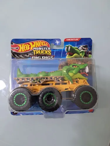 Carrinho Hotwheels Monster Truck Big Rigs Cage Rattler