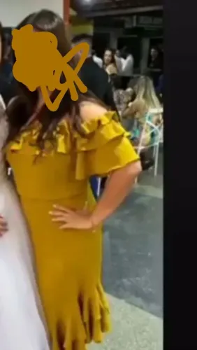 Vestido usado apenas uma vez