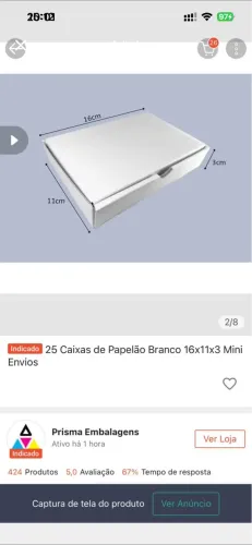 Embalagens para envio